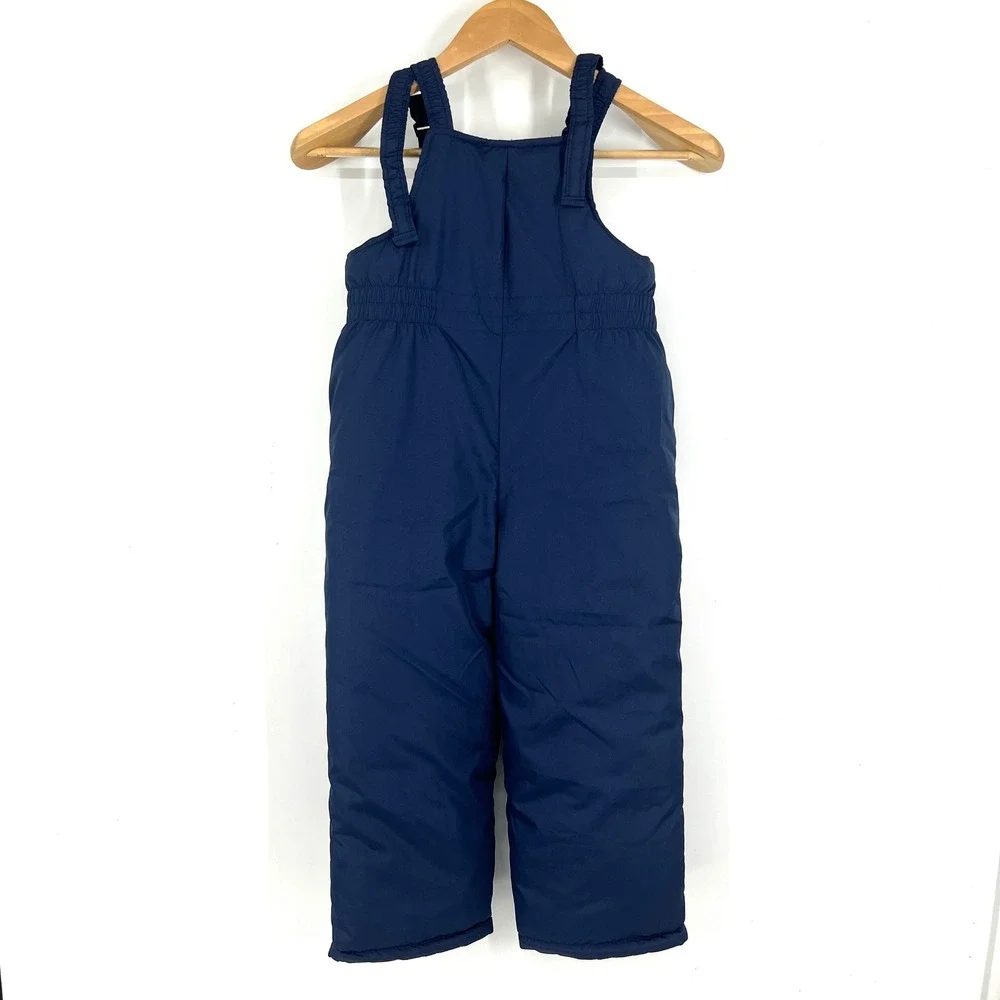 Carters Navy‎ Blue Ski Snow Bib Overalls Pants Kids M 5-6 Winter Warm
